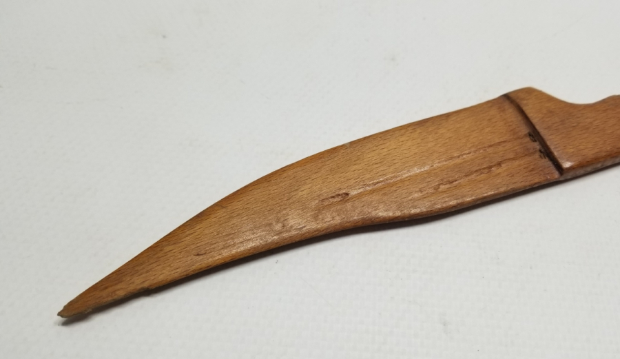 OSMANLI DÖNEMİ EL YAPIMI AHŞAP OYUNCAK ÇERKES KAMASI