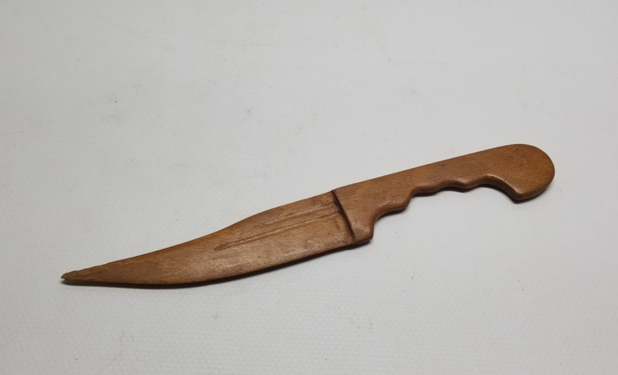 OSMANLI DÖNEMİ EL YAPIMI AHŞAP OYUNCAK ÇERKES KAMASI