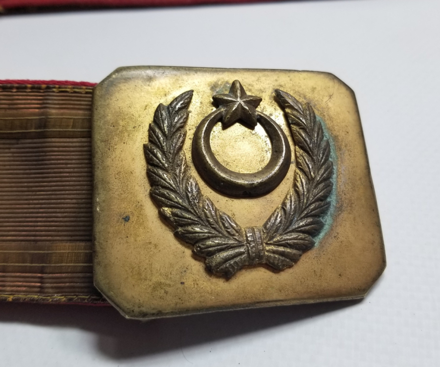 ALTIN SIRMA İŞÇİLİKLİ TAM TAKIM OSMANLI DÖNEMİ SUBAY KEMERİ