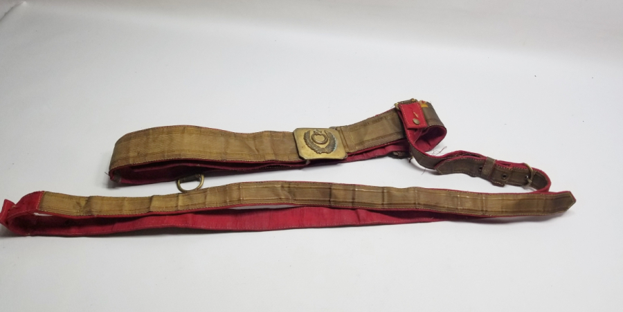 ALTIN SIRMA İŞÇİLİKLİ TAM TAKIM OSMANLI DÖNEMİ SUBAY KEMERİ