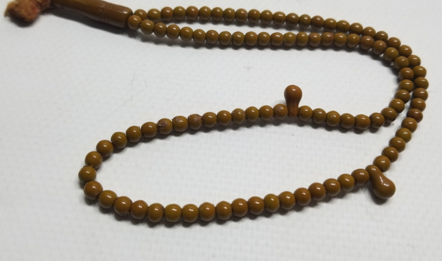 ORİJİNAL PÜSKÜLÜYLE OSMANLI DÖNEMİ BEYKOZ NAMAZ TESPİHİ