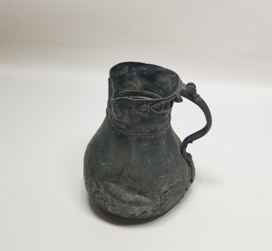 ÜZERİ ÇİFT USTA DAMGALI EDİRNE YAPIMI ÇOK NADİR BAKIR KAHVEDAN