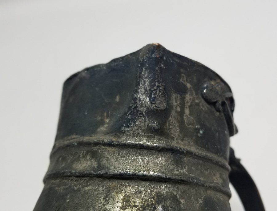 ÜZERİ ÇİFT USTA DAMGALI EDİRNE YAPIMI ÇOK NADİR BAKIR KAHVEDAN