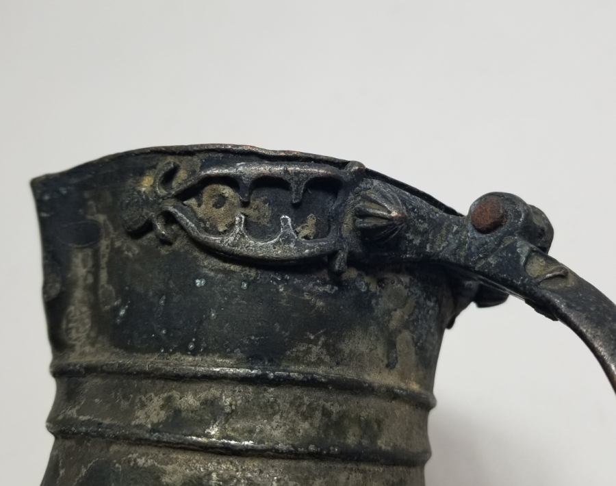 ÜZERİ ÇİFT USTA DAMGALI EDİRNE YAPIMI ÇOK NADİR BAKIR KAHVEDAN