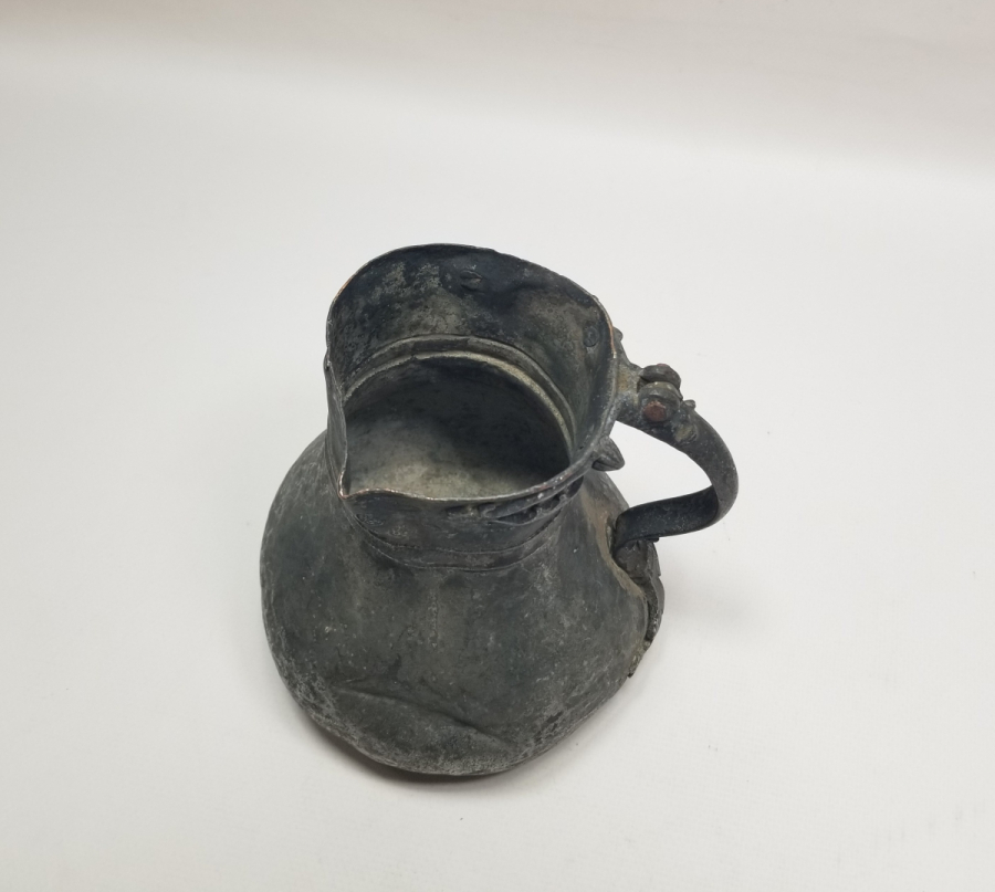 ÜZERİ ÇİFT USTA DAMGALI EDİRNE YAPIMI ÇOK NADİR BAKIR KAHVEDAN