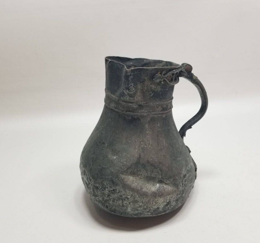 ÜZERİ ÇİFT USTA DAMGALI EDİRNE YAPIMI ÇOK NADİR BAKIR KAHVEDAN