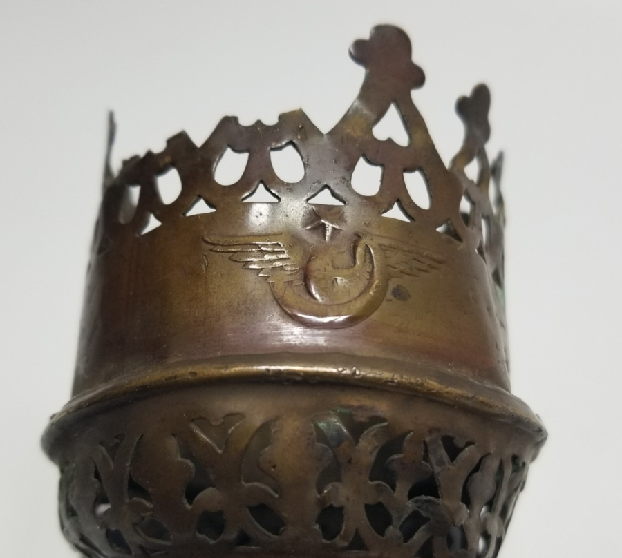 ÜZERLERİ OSMANLICA YAZILI ÇOK NADİR TREN VAGON LAMBASI