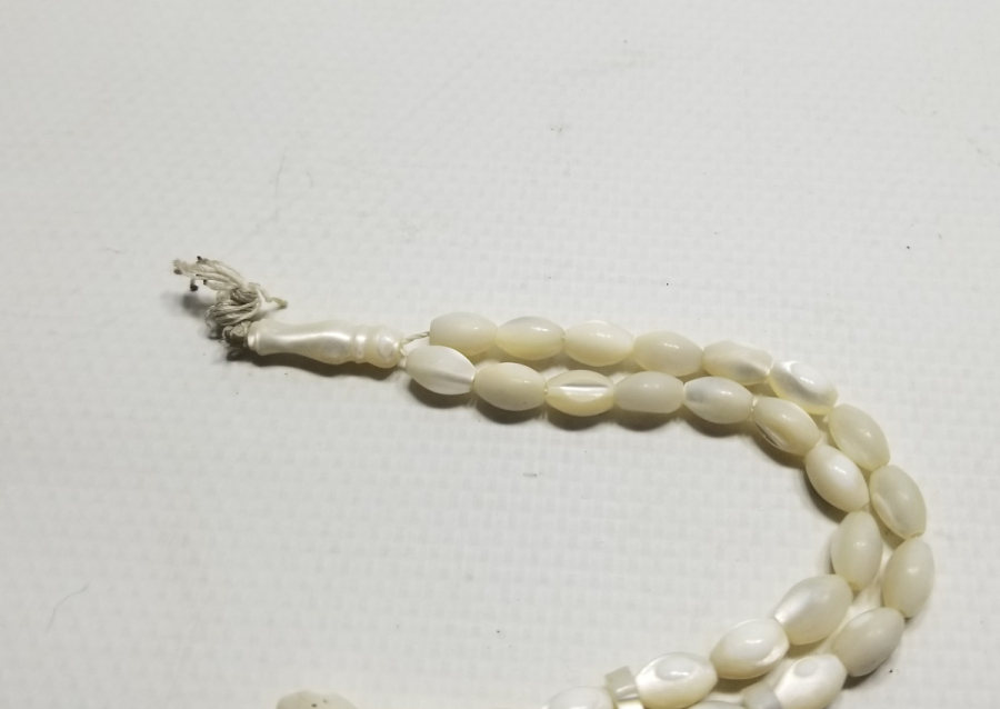 EL YAPIMI ANTİKA SEDEF TESPİH