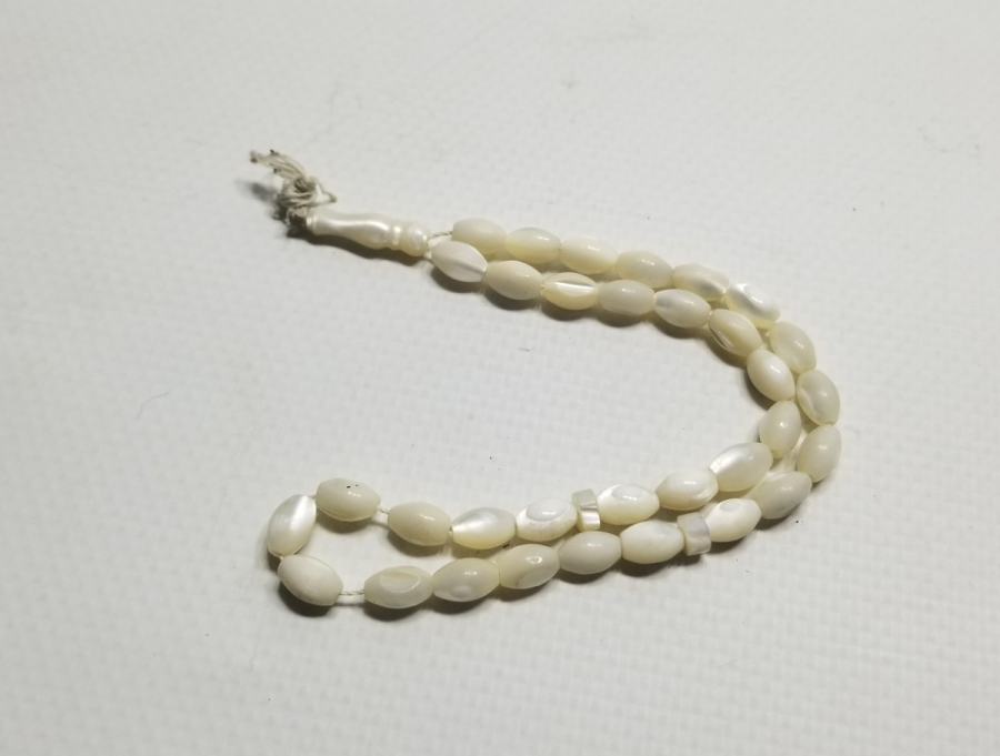 EL YAPIMI ANTİKA SEDEF TESPİH