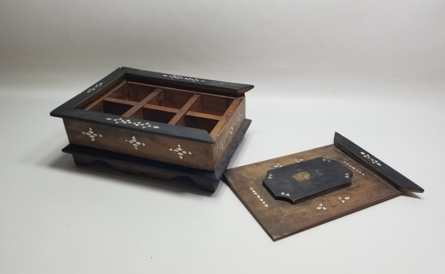 SEDEF ÇAKMA İŞÇİLİKLİ OSMANLI DÖNEMİ NADİR HAKKAK MÜHÜR KUTUSU