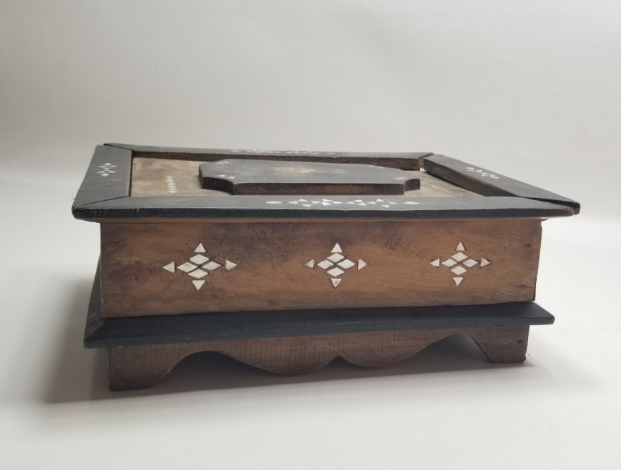 SEDEF ÇAKMA İŞÇİLİKLİ OSMANLI DÖNEMİ NADİR HAKKAK MÜHÜR KUTUSU