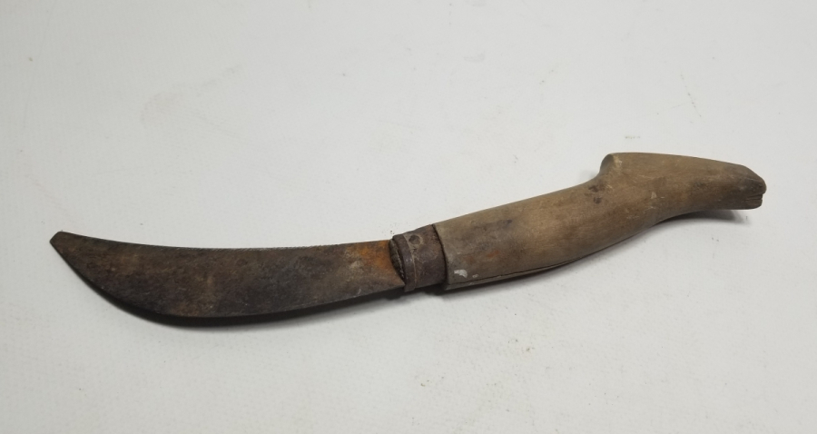 OSMANLI DÖNEMİ EL YAPIMI BURSA İŞİ BAĞ BIÇAĞI