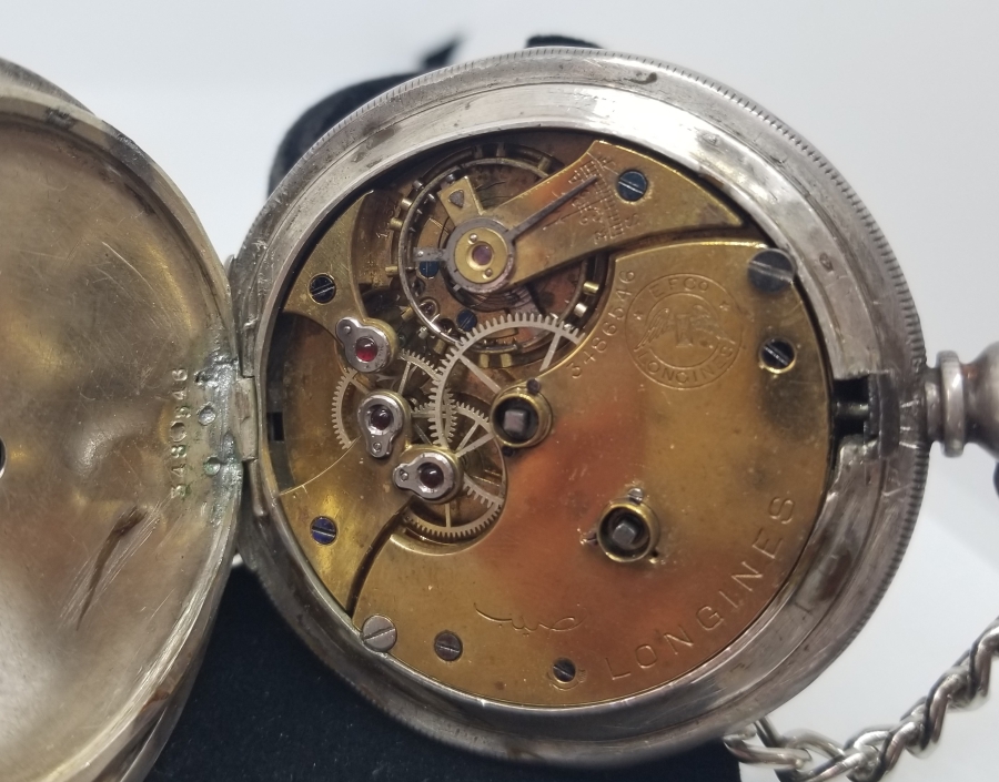 NADİR TİPTE OSMANLI DÖNEMİ LONGİNES KURMALI CEP SAATİ