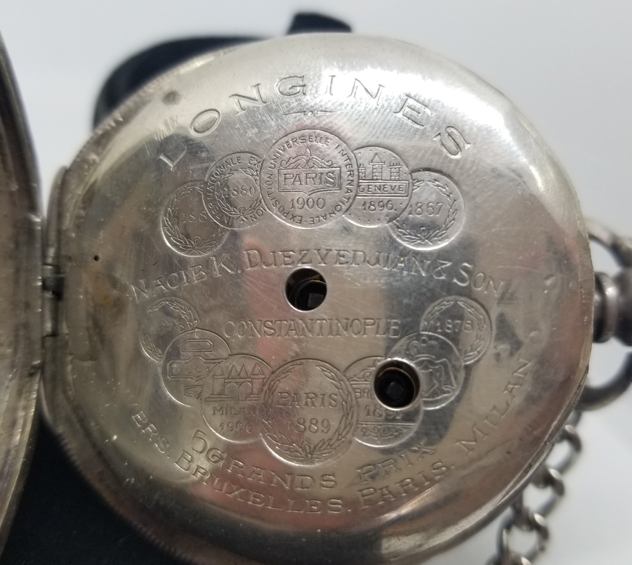 NADİR TİPTE OSMANLI DÖNEMİ LONGİNES KURMALI CEP SAATİ