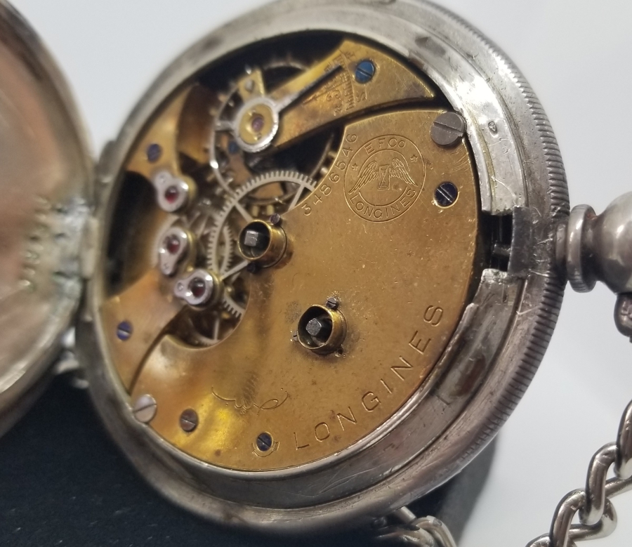 NADİR TİPTE OSMANLI DÖNEMİ LONGİNES KURMALI CEP SAATİ