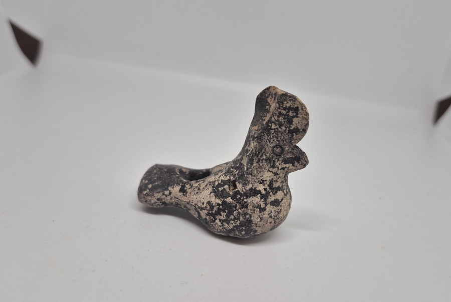 OSMANLI DÖNEMİ EL YAPIMI NADİR KUŞ FİGÜRLÜ OYUNCAK TOPRAK DÜDÜK