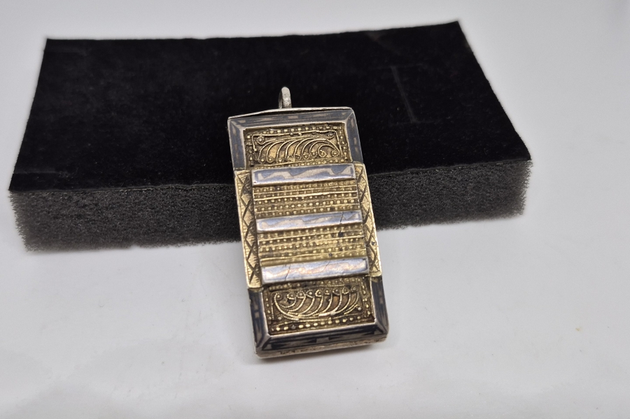 OSMANLI DÖNEMİ SAVAT İŞÇİLİKLİ GÜMÜŞ NADİR TİPTE ÇERKES HAZIRI