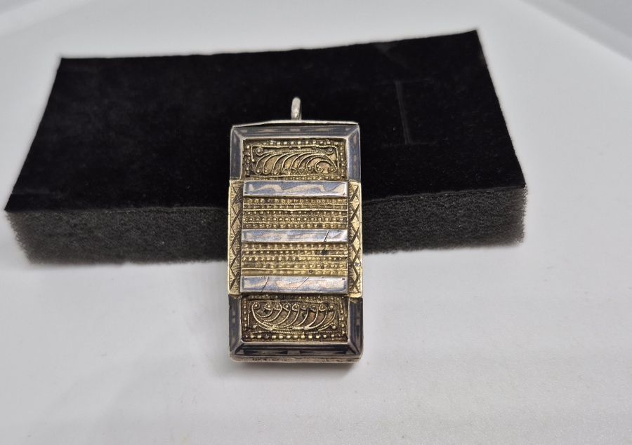 OSMANLI DÖNEMİ SAVAT İŞÇİLİKLİ GÜMÜŞ NADİR TİPTE ÇERKES HAZIRI