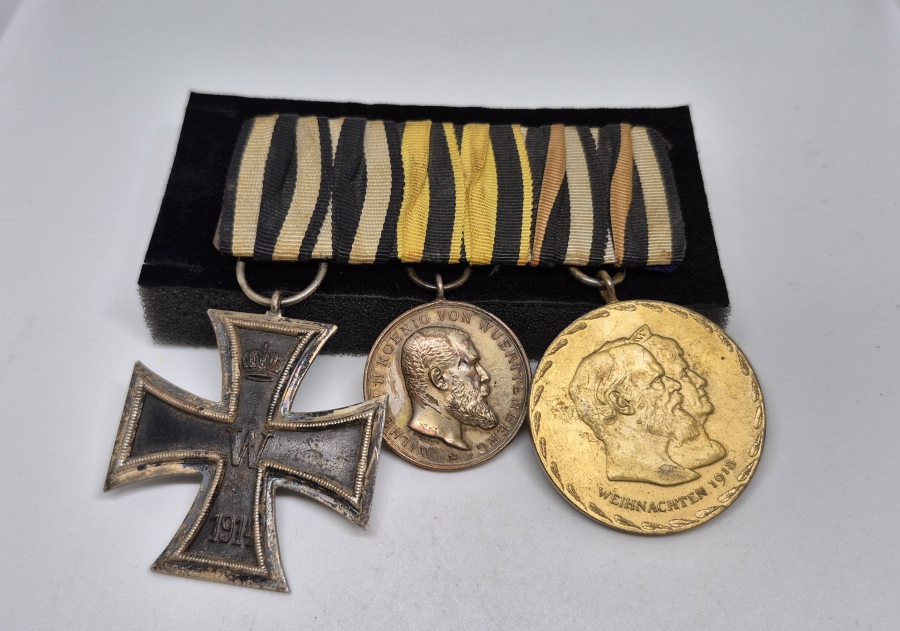 1. DÜNYA SAVAŞI DÖNEMİ NADİR ÜÇLÜ MADALYA VE BARI