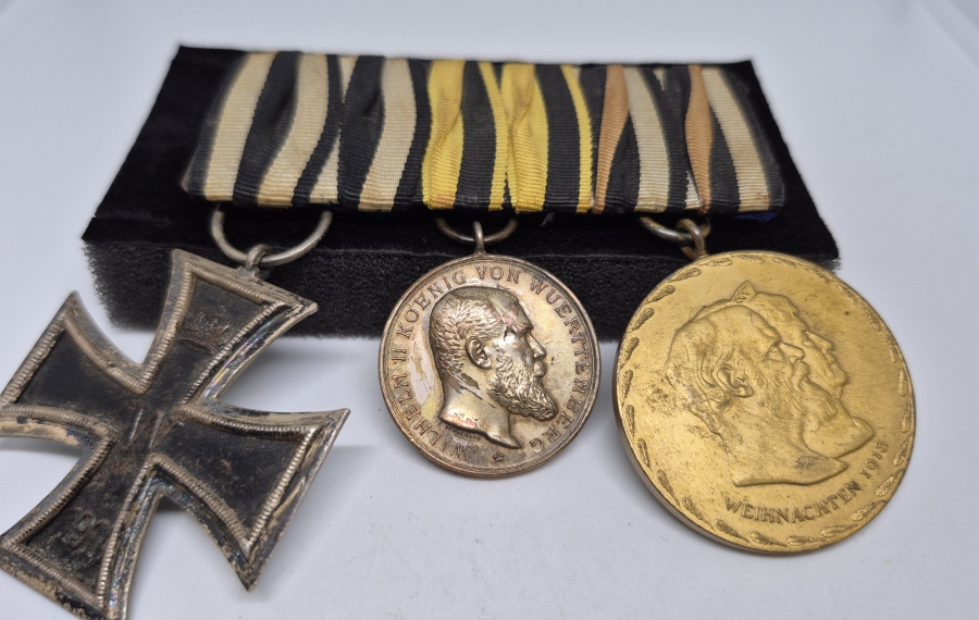 1. DÜNYA SAVAŞI DÖNEMİ NADİR ÜÇLÜ MADALYA VE BARI