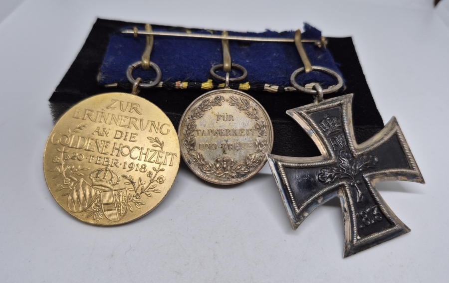 1. DÜNYA SAVAŞI DÖNEMİ NADİR ÜÇLÜ MADALYA VE BARI