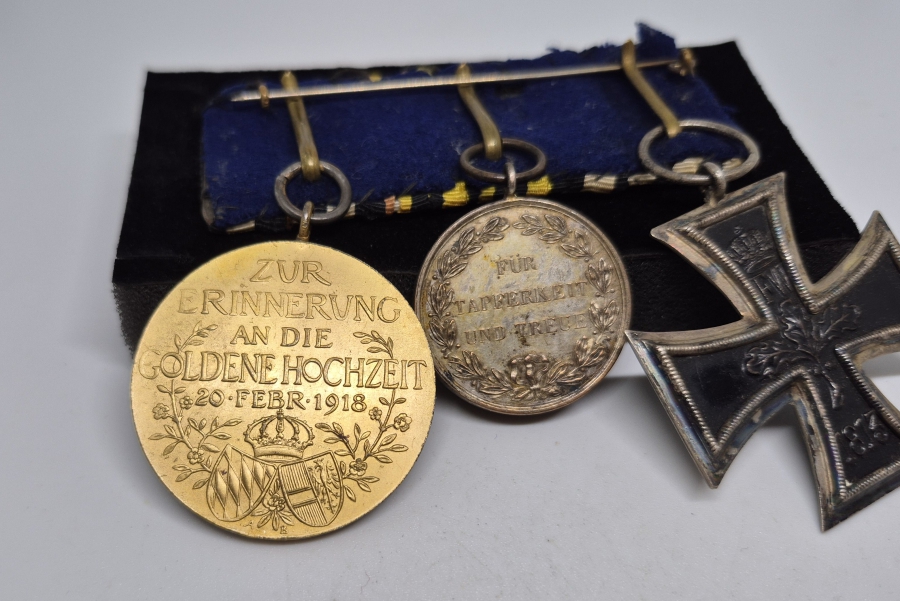 1. DÜNYA SAVAŞI DÖNEMİ NADİR ÜÇLÜ MADALYA VE BARI