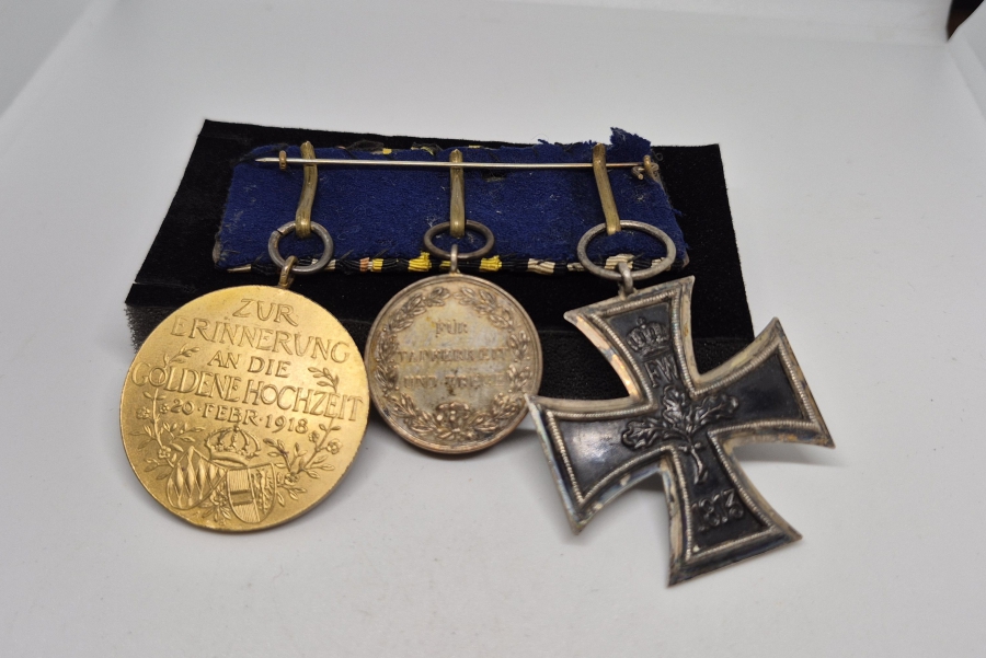 1. DÜNYA SAVAŞI DÖNEMİ NADİR ÜÇLÜ MADALYA VE BARI