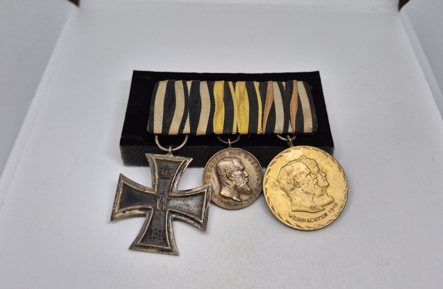 1. DÜNYA SAVAŞI DÖNEMİ NADİR ÜÇLÜ MADALYA VE BARI