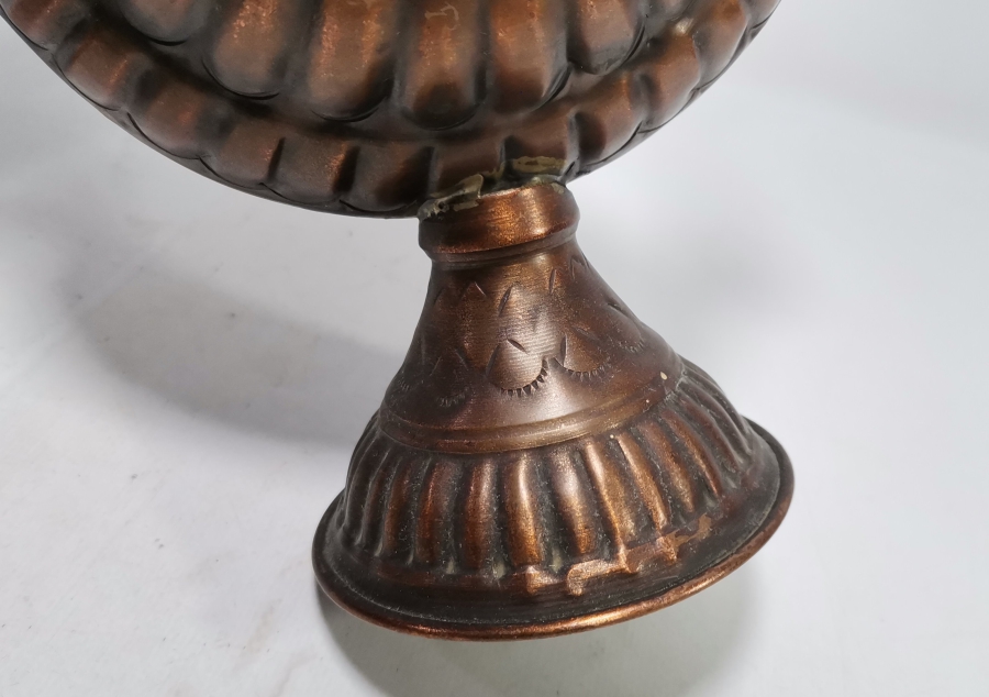 KABARTMA İŞÇİLİKLİ ANTİKA BAKIR ZEMZEM İBRİĞİ