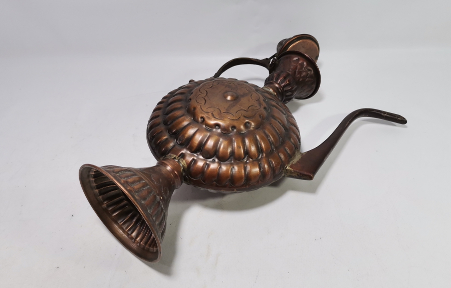 KABARTMA İŞÇİLİKLİ ANTİKA BAKIR ZEMZEM İBRİĞİ