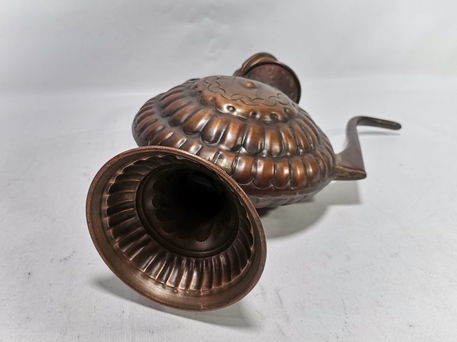 KABARTMA İŞÇİLİKLİ ANTİKA BAKIR ZEMZEM İBRİĞİ