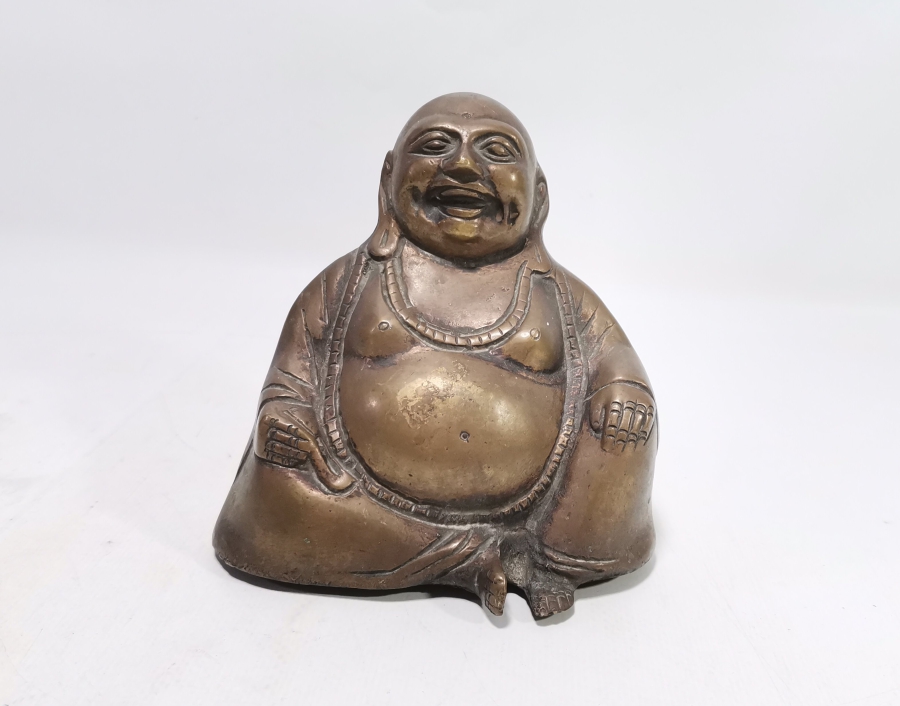 ANTİKA BRONZ BUDA HEYKELİ