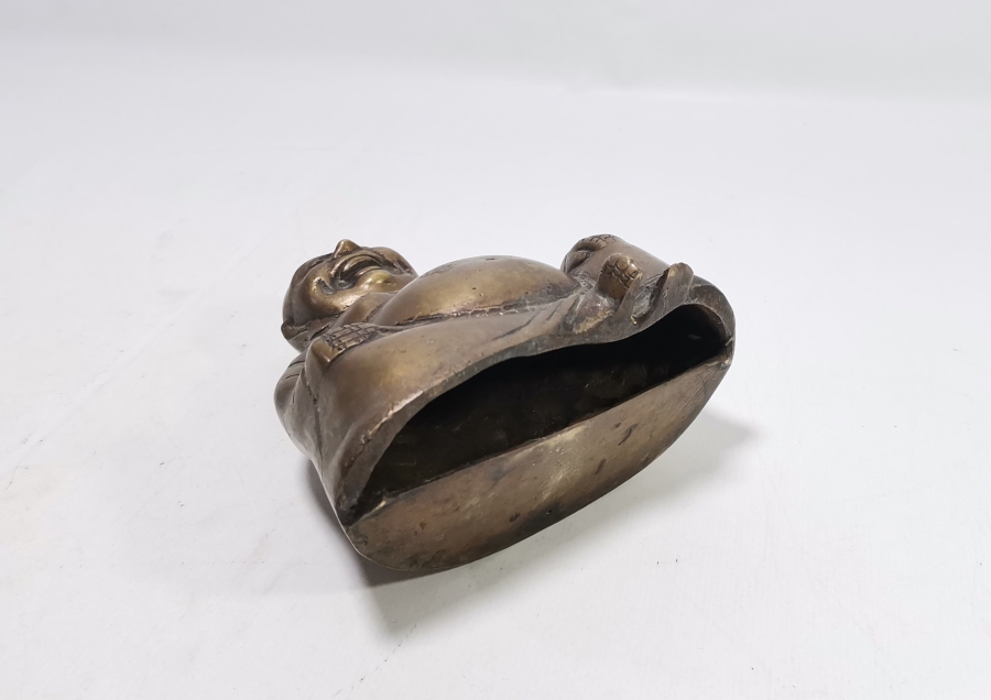 ANTİKA BRONZ BUDA HEYKELİ