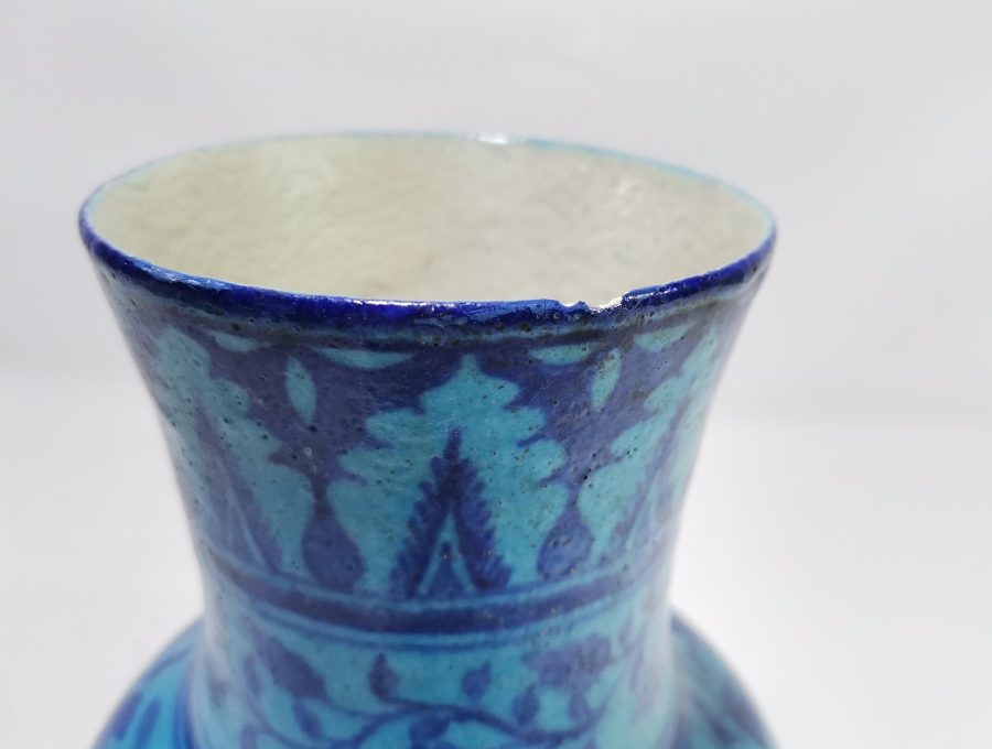 OSMANLI DÖNEMİ NADİR RENKTE BÜYÜK BOY KÜTAHYA VAZO