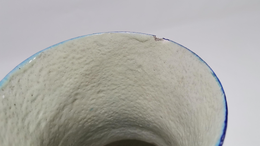 OSMANLI DÖNEMİ NADİR RENKTE BÜYÜK BOY KÜTAHYA VAZO