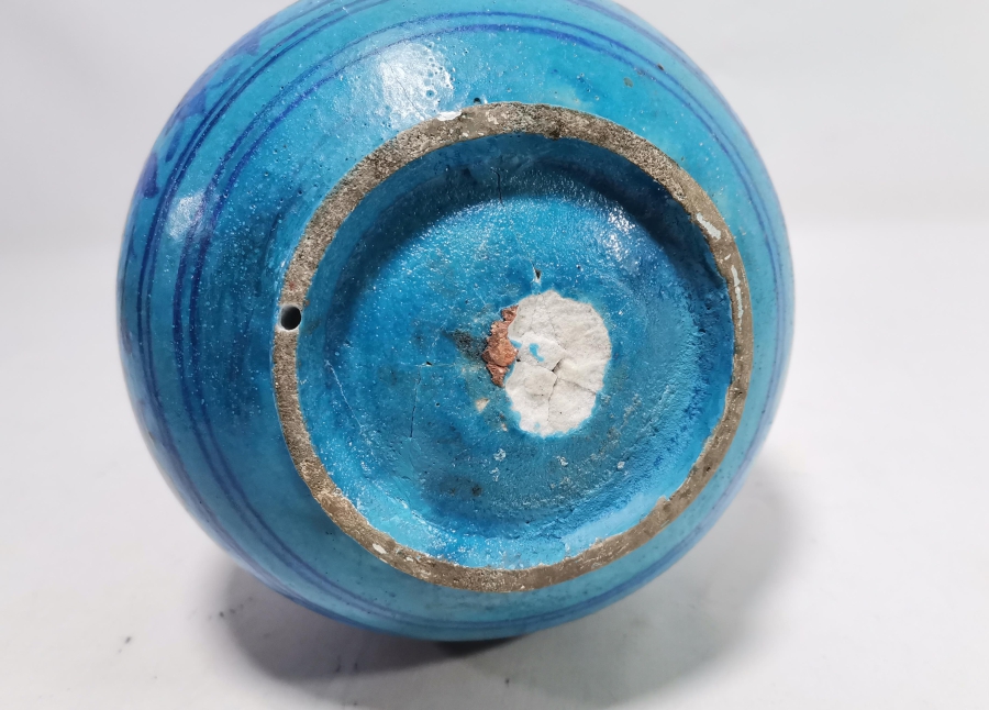 OSMANLI DÖNEMİ NADİR RENKTE BÜYÜK BOY KÜTAHYA VAZO