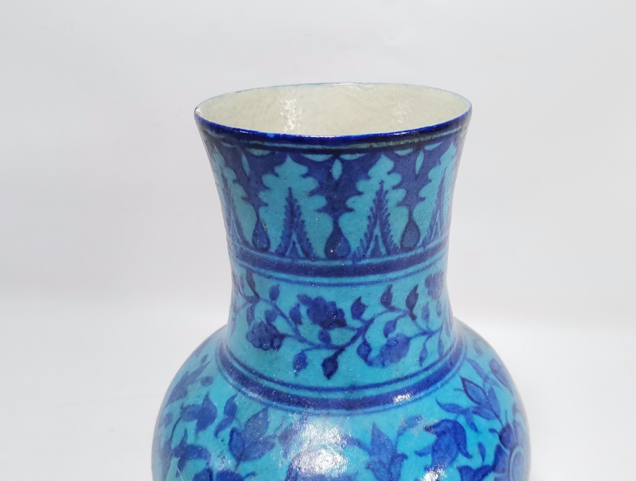 OSMANLI DÖNEMİ NADİR RENKTE BÜYÜK BOY KÜTAHYA VAZO