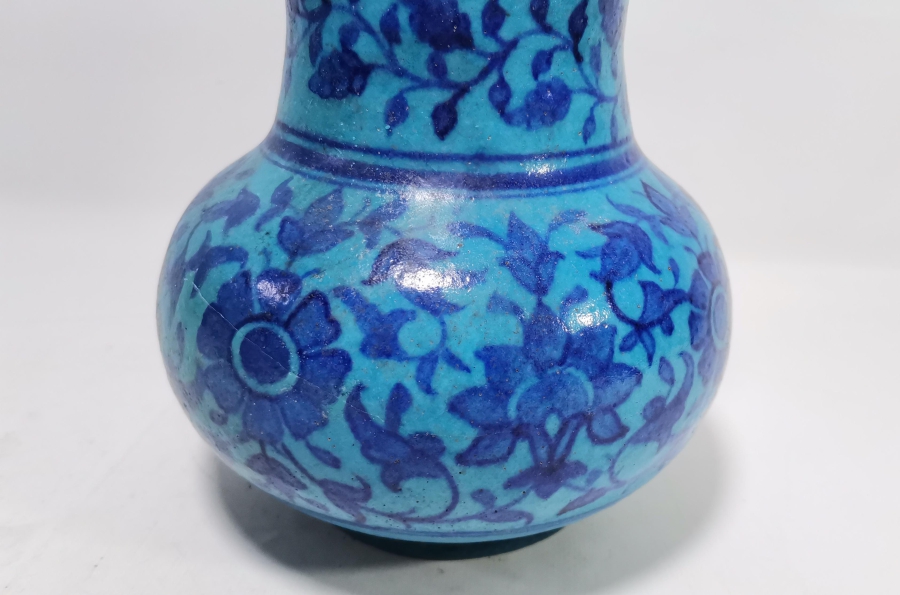 OSMANLI DÖNEMİ NADİR RENKTE BÜYÜK BOY KÜTAHYA VAZO