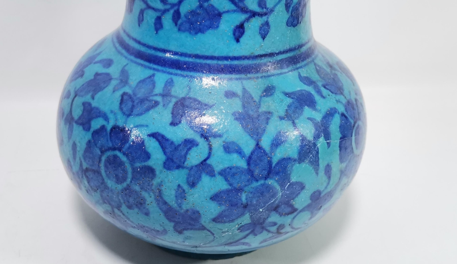 OSMANLI DÖNEMİ NADİR RENKTE BÜYÜK BOY KÜTAHYA VAZO