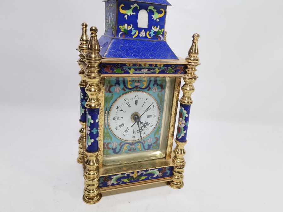 MİNE İŞÇİLİKLİ ANTİKA MASA SAATİ