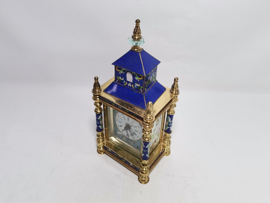 MİNE İŞÇİLİKLİ ANTİKA MASA SAATİ