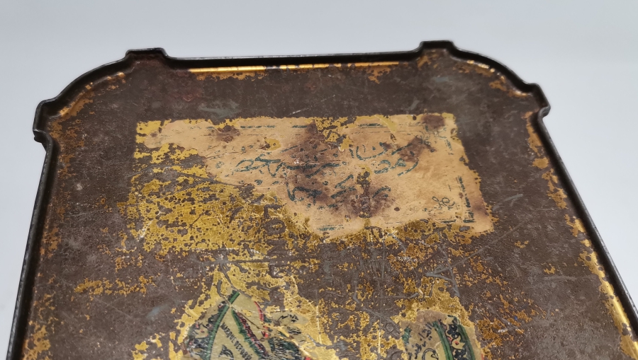 NADİR TİPTE OSMANLI DÖNEMİ ORİJİNAL ETİKETİYLE İNGİLİZ ÇAY KUTUSU