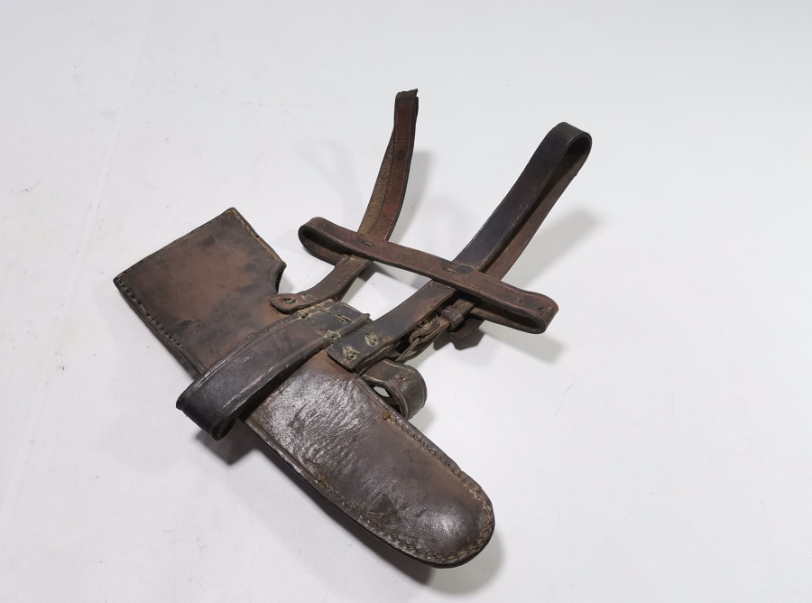 ÜZERİ OSMANLICA YAZILI NADİR CAN KARDAŞ DERİ MEÇ ASKISI