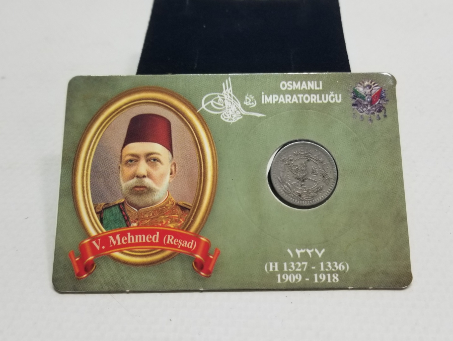 MEHMET REŞAT HAN DÖNEMİ KOLEKSİYONLUK NİKEL 5 PARA