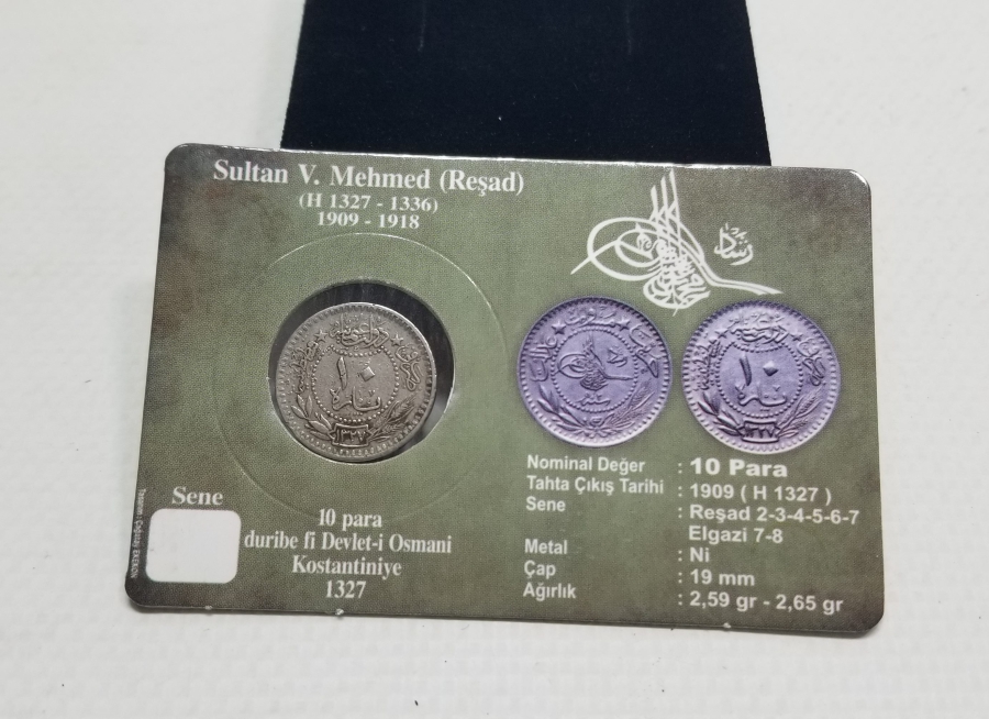MEHMET REŞAT HAN DÖNEMİ KOLEKSİYONLUK NİKEL 10 PARA