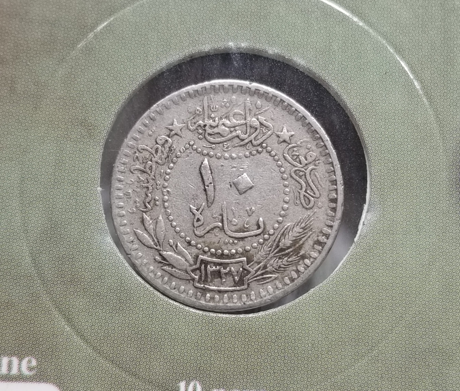MEHMET REŞAT HAN DÖNEMİ KOLEKSİYONLUK NİKEL 10 PARA