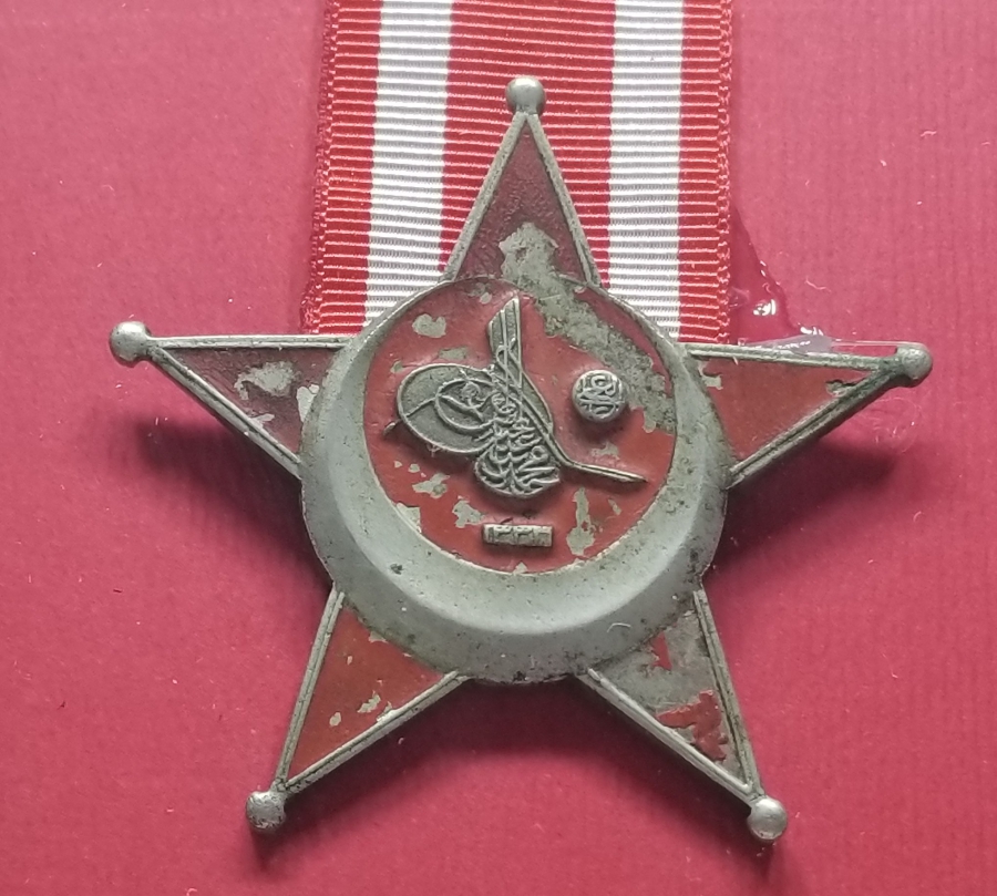 HARP MADALYASI VE TERFİ BERATI İLE 1. DÜNYA SAVAŞI DÖNEMİ SUBAY LOT