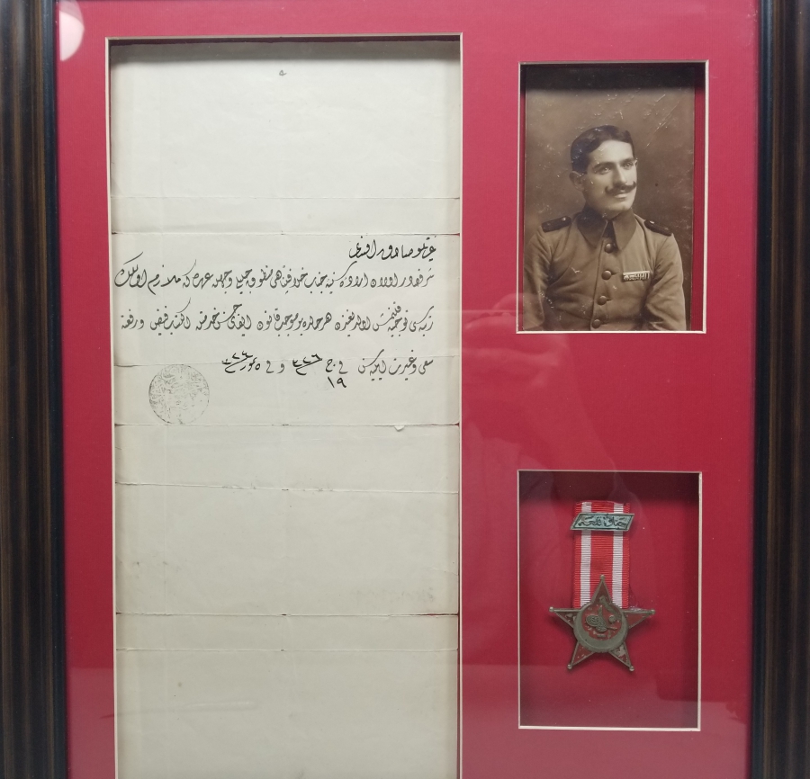 HARP MADALYASI VE TERFİ BERATI İLE 1. DÜNYA SAVAŞI DÖNEMİ SUBAY LOT