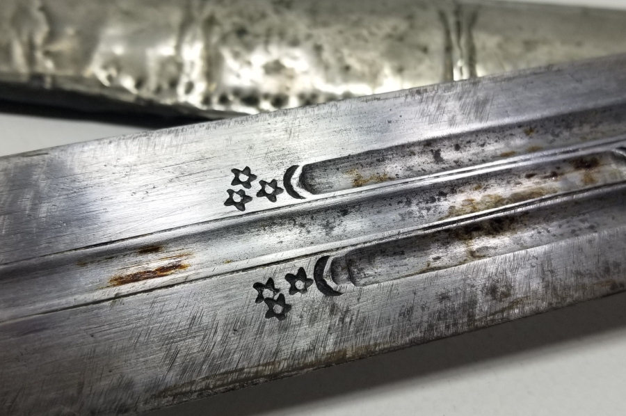 ORİJİNAL KININDA BURSA YAPIMI OSMANLI DÖNEMİ ÇERKES KAMASI