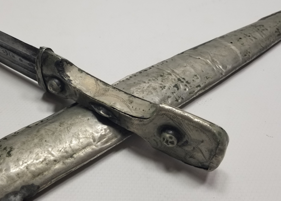 ORİJİNAL KININDA BURSA YAPIMI OSMANLI DÖNEMİ ÇERKES KAMASI